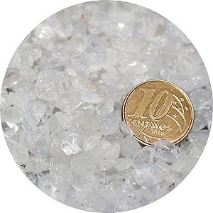 1 kg Cristal Transparente Rolado Pedra Areia 3 a 9 mm Tipo B