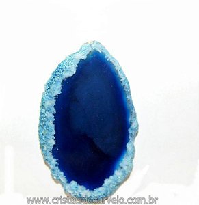 10 Chapa Agata Azul Para Montar Colares Pingente ATACADO
