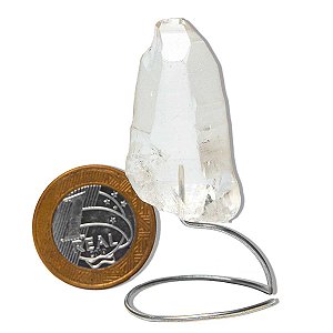 10 Ponta Cristal Lemuriano Natural na Base Média 20g 4 a 7cm