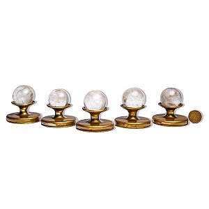 05 Esfera Cristal Pedra Natural 30 a 35mm 30 a 60g Tipo B
