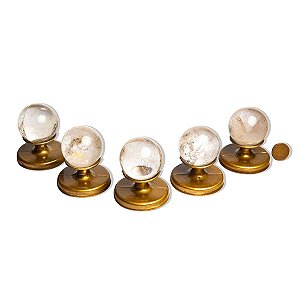 05 Esfera Cristal Pedra Natural 40 a 45mm 90 a 120g Tipo A