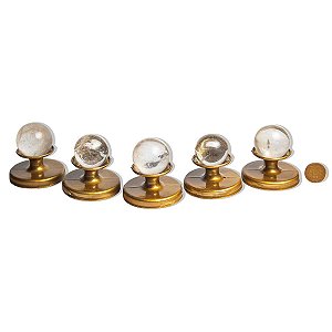 05 Esfera Cristal Pedra Natural 30 a 35mm 30 a 60g Tipo A