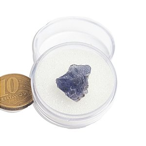 01 Safira Azul Bruto Extra Estojo Colecionador Exigente