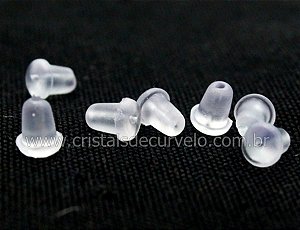 100 Tarraxa de Silicone Para Brinco Atacado