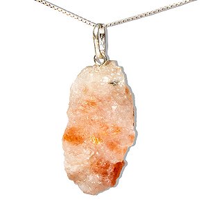 10 Pingente Pedra Do Sol Goldstone Bruto Natural Pino Prata 950