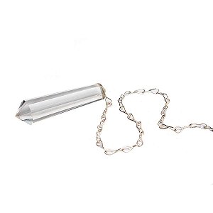 100 Pêndulo Facetado Lemuria Cristal Extra Natural Radiestesia Reiki