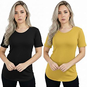 KIT 2 CAMISETAS TAPA BUMBUM MANGA CURTA