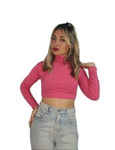 KIT 3 CROPPED MANGA LONGA