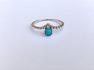 Anel pedra turquesa