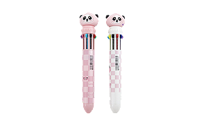 CANETA PANDA 10 CORES