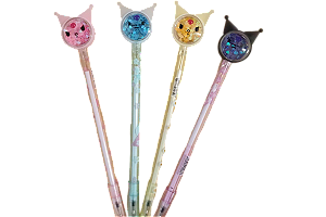 CANETA LANTEJOULA KUROMI UNIDADE