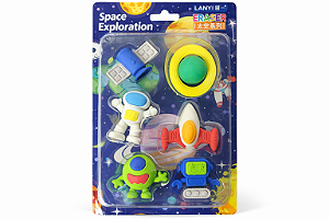 BORRACHA CARTELA ASTRONAUTA