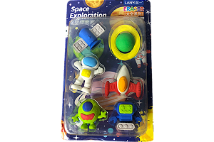 BORRACHA CARTELA ASTRONAUTA