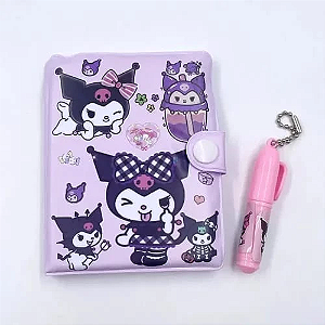 MINI AGENDA KUROMI COM CANETA