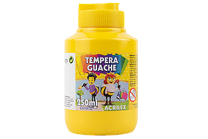 TINTA GUACHE 250 ML ACRILEX UNIDADE AMARELO UNIDADE