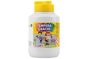 TINTA GUACHE 250 ML ACRILEX UNIDADE BRANCO UNIDADE