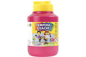 TINTA GUACHE 250 ML ACRILEX UNIDADE ROSA UNIDADE