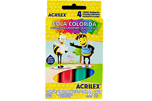 COLA COLORIDA 23G 4 CORES ACRILEX