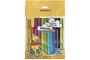CANETINHA URSINHO POOH  C/12 CORES LEO E LEO