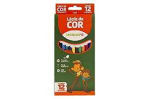 LAPIS DE COR 12 CORES SEXTAVADO FLEX LEO E LEO