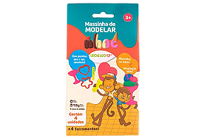 KIT MASSA DE MODELAR NHAC 150G 4 CORES LEO E LEO