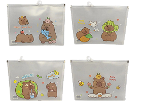 PASTA PLASTICA CAPIVARA - A4 ( UNIDADE - MODELOS DIVERSOS)