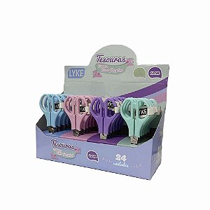 TESOURA ESCOLAR 13CM PASTEL UN LYKE