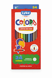 LAPIS DE COR - 24 CORES SEXTAVADO RESINA LYKE