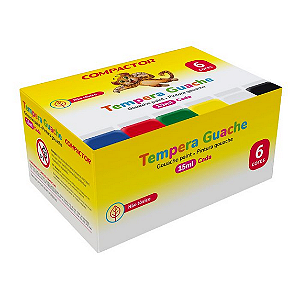 TEMPERA GUACHE 15 ML 6 CORES COMPACTOR