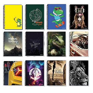 CADERNO ESP. 1/4 CD 96 FLS ROX UN