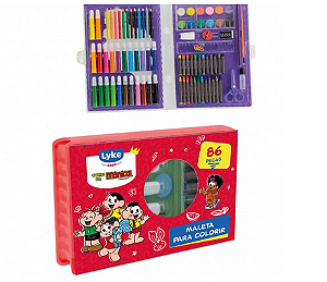 MALETA PARA COLORIR C/86 PEÇAS MONICA LYKE