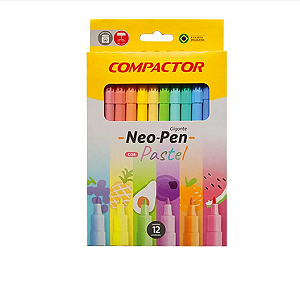 HIDROGRAFICA NEO PEN GIGANTE C/12 CORES PASTEIS COMPACTOR