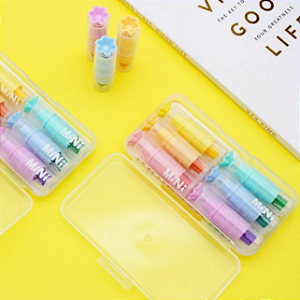 MARCA TEXTO MINI SOFT COLOR 6 CORES
