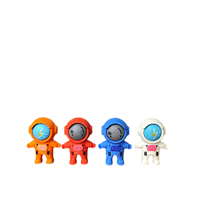 BORRACHA MINI  BONECO ASTRONAUTA UNIDADE