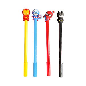 CANETA HEROIS MARVEL 2 UNIDADE