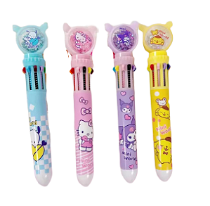 CANETA TURMA HELLO KIT 10 CORES UNIDADE