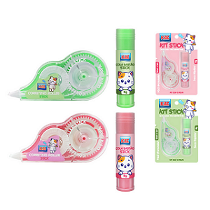 KIT STICK CORRETIVO ROLLER 5MMX6M . COLA BASTAO 8G.KAZ