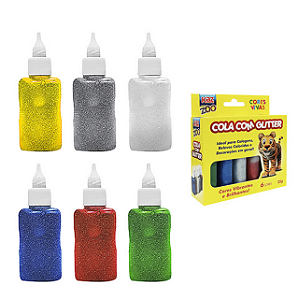 COLA C.GLITTER 6 CORES 25G KAZ