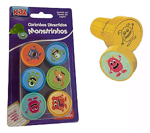 CARIMBO DIVERTIDO MONSTRINHOS KAZ