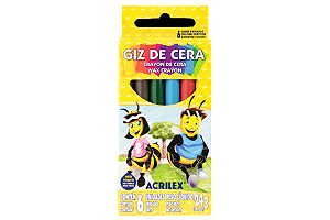 GIZ DE CERA - 06 CORES 0.8X9 CM