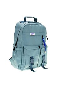 MOCHILA ESCOLAR COM BOLSO FRONTAL VERDE