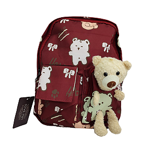 MOCHILA URSO BORDO