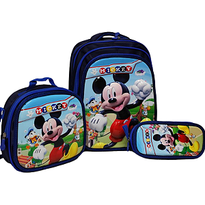 TRIO MOCHILA MICKEY