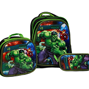 TRIO MOCHILA HULK