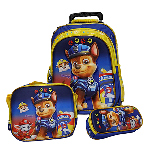 TRIO MOCHILA PATRULHA CANINA