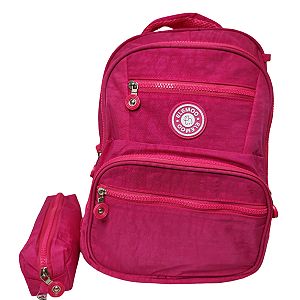 MOCHILA ELEMO COM ESTOJO PINK