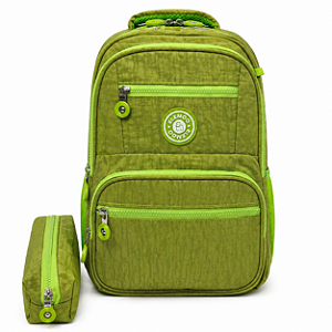 MOCHILA ELEMO COM ESTOJO VERDE