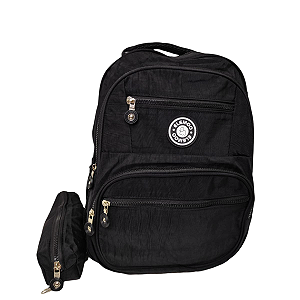 MOCHILA ELEMO COM ESTOJO PRETA