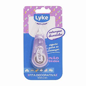 FITA DECORATIVA 5MMX3M - BLISTER CARD ( MIX 3 ESTAMPAS) UNIDADE LYKE