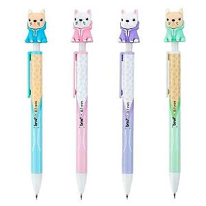 LAPISEIRA PLÁSTICA DIVERTIDA 0,7MM - PUG  UNIDADE BRW